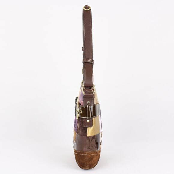 Coach Vintage Y2K Multicolor Patchwork Shoulder Bag - Picture 4 of 8